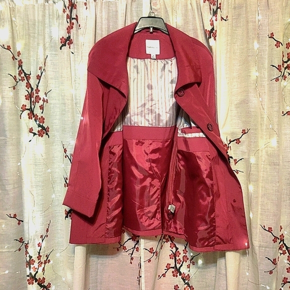 5/$50 EUC Croft & Barrow Women's Jacket/Short Trench Pink Rust Sz. M - Picture 3 of 6